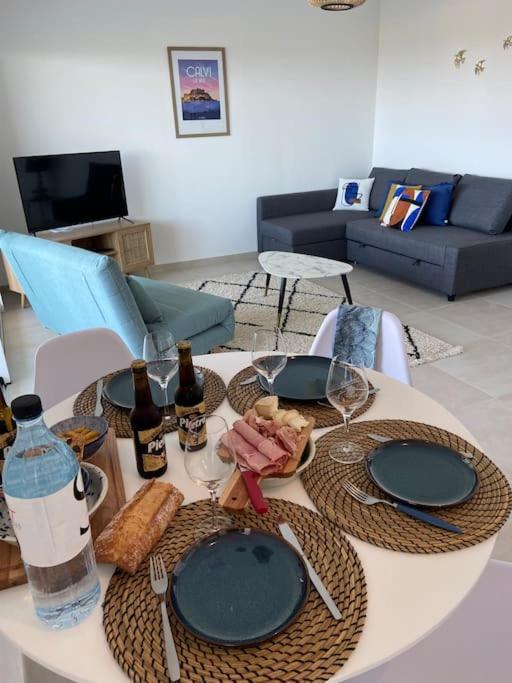 Exceptionnelle Vue Mer Calvi - Piscine - T2 Екстер'єр фото